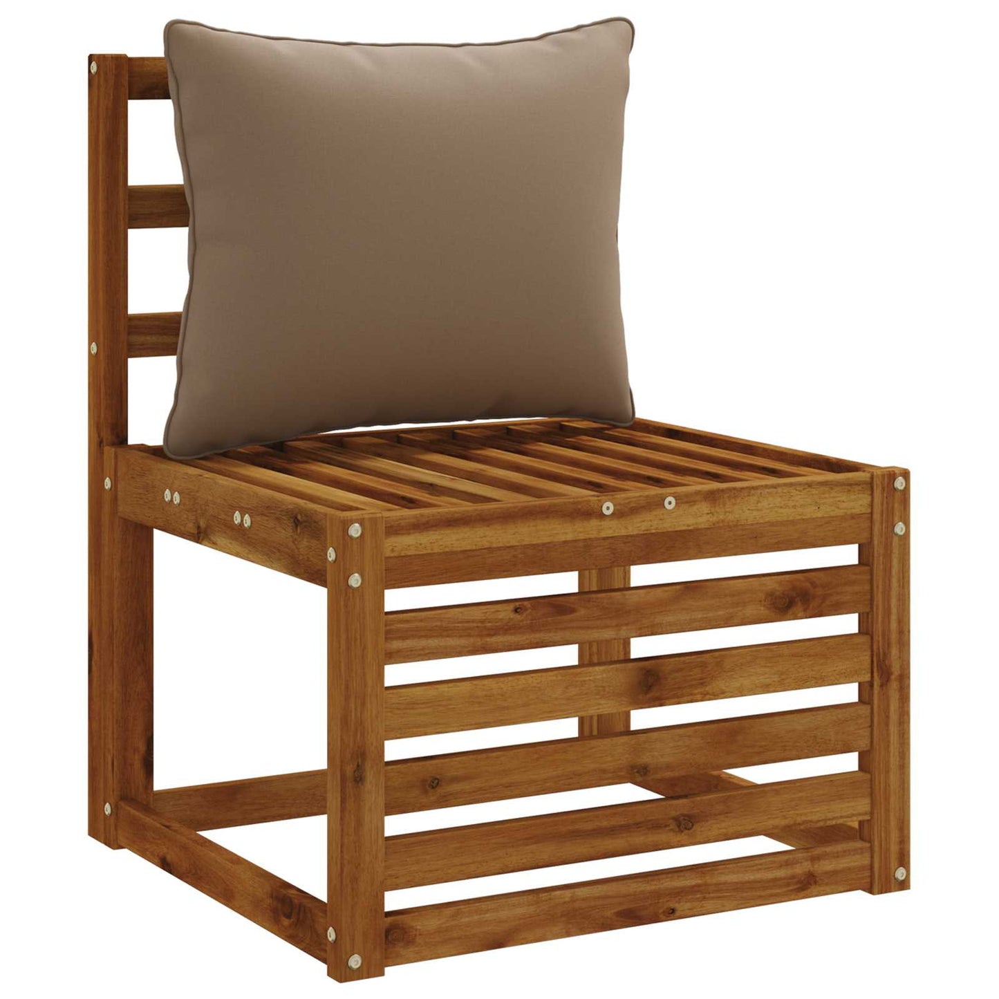 1-Piece Back Cushion PUTTEN 100% Polyester Taupe