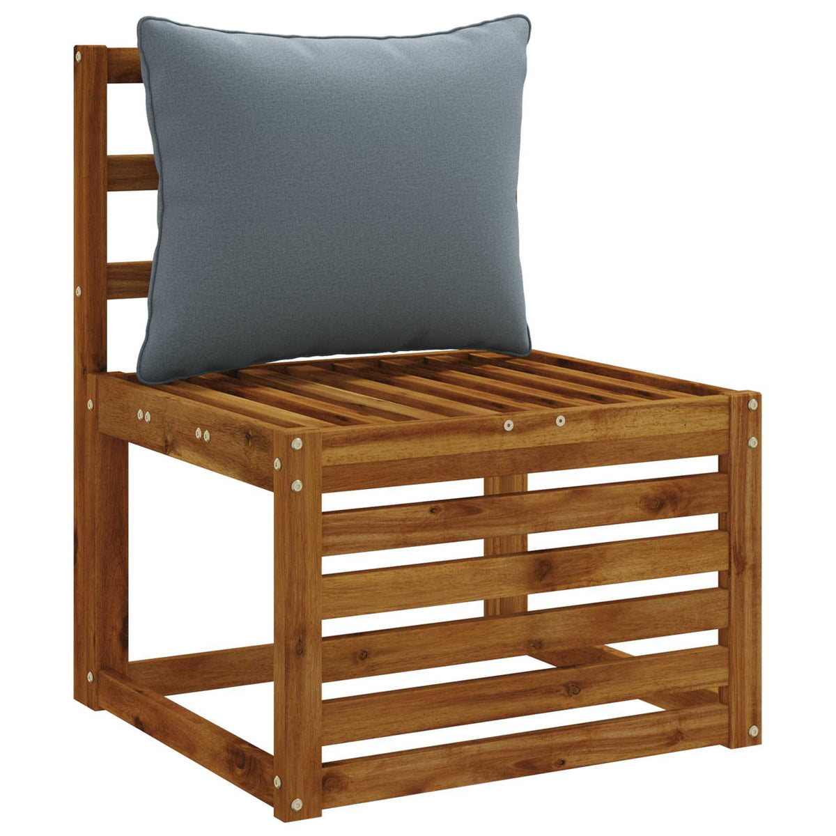 1-Piece Back Cushion PUTTEN 100% Polyester Blue 50 x 40 x 15 cm