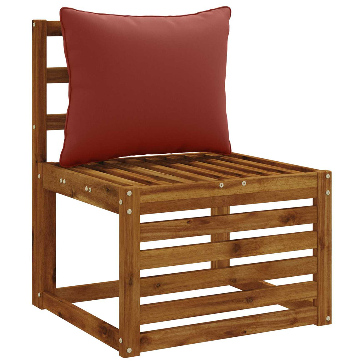 Back Cushion PUTTEN 100% Polyester Red 50 x 40 x 15 cm