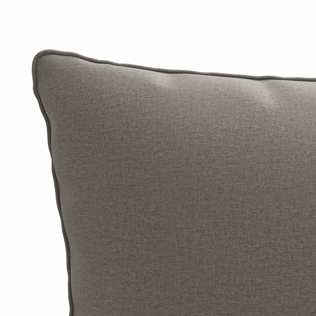 1-Piece Back Cushion PUTTEN 100% Polyester Grey 50 x 40 x 15 cm