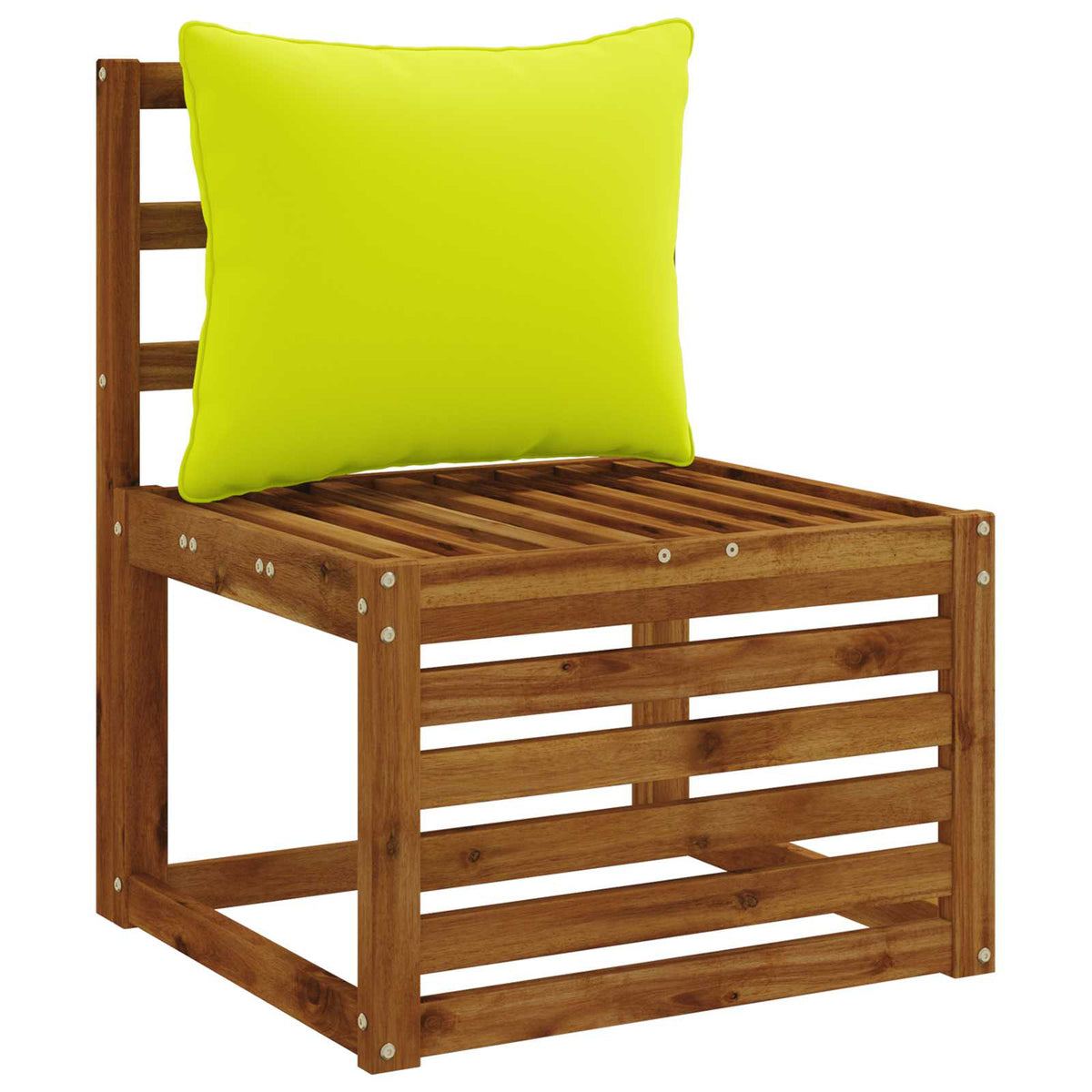 Back Cushion PUTTEN 100% Polyester Bright Green 50 x 40 x 15 cm