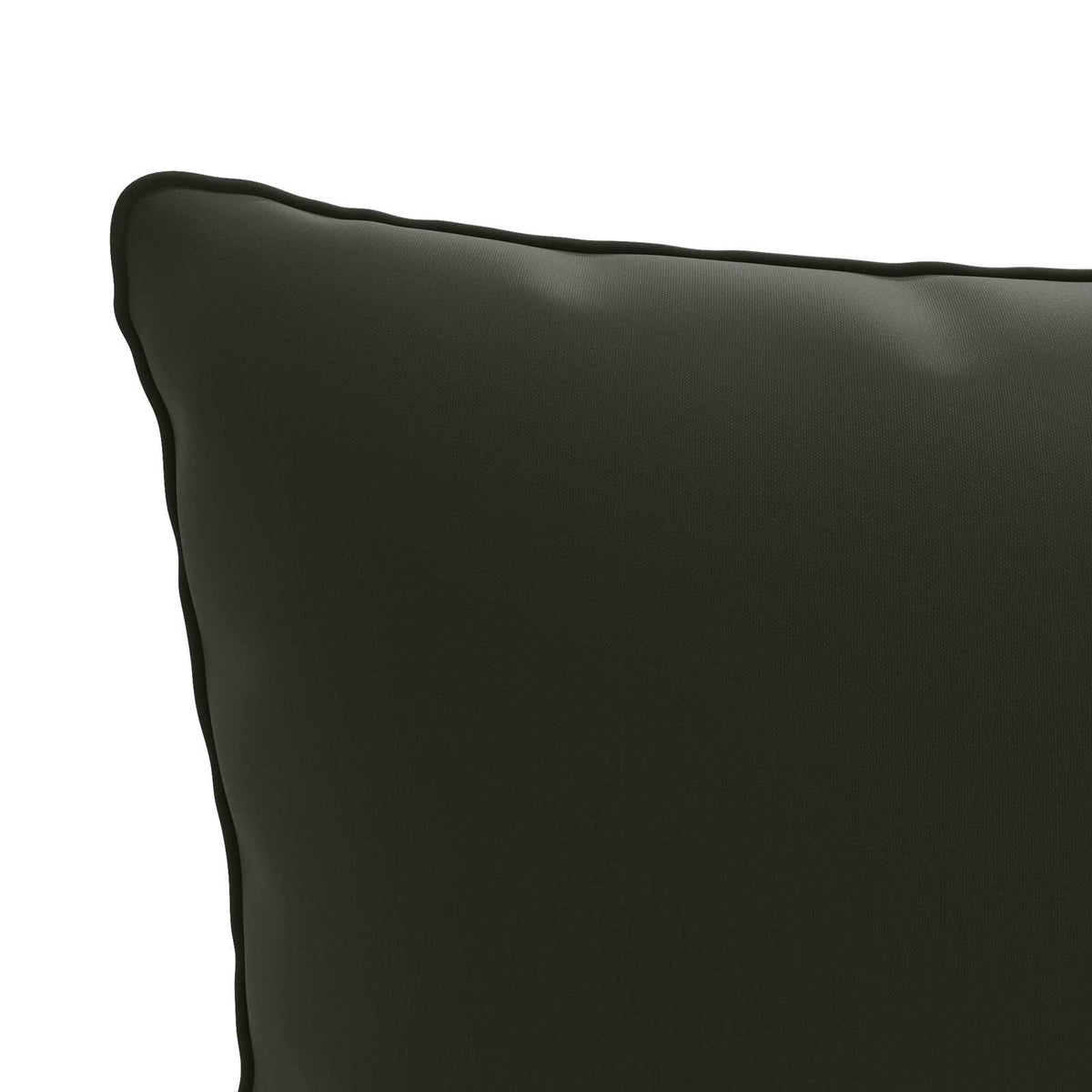 Back Cushion PUTTEN 100% Polyester Black 50 x 40 x 15 cm