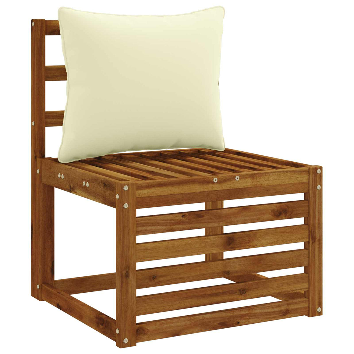 Back Cushion PUTTEN 100% Polyester Cream 50 x 40 x 15 cm
