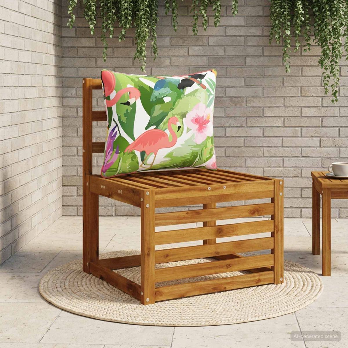 1-Piece Back Cushion PUTTEN 100% Polyester Multicolour