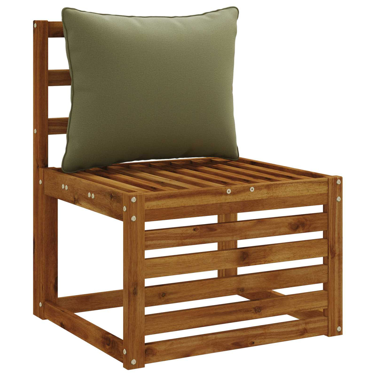 Back Cushion PUTTEN 100% Polyester Olive Green 60 x 40 x 15 cm