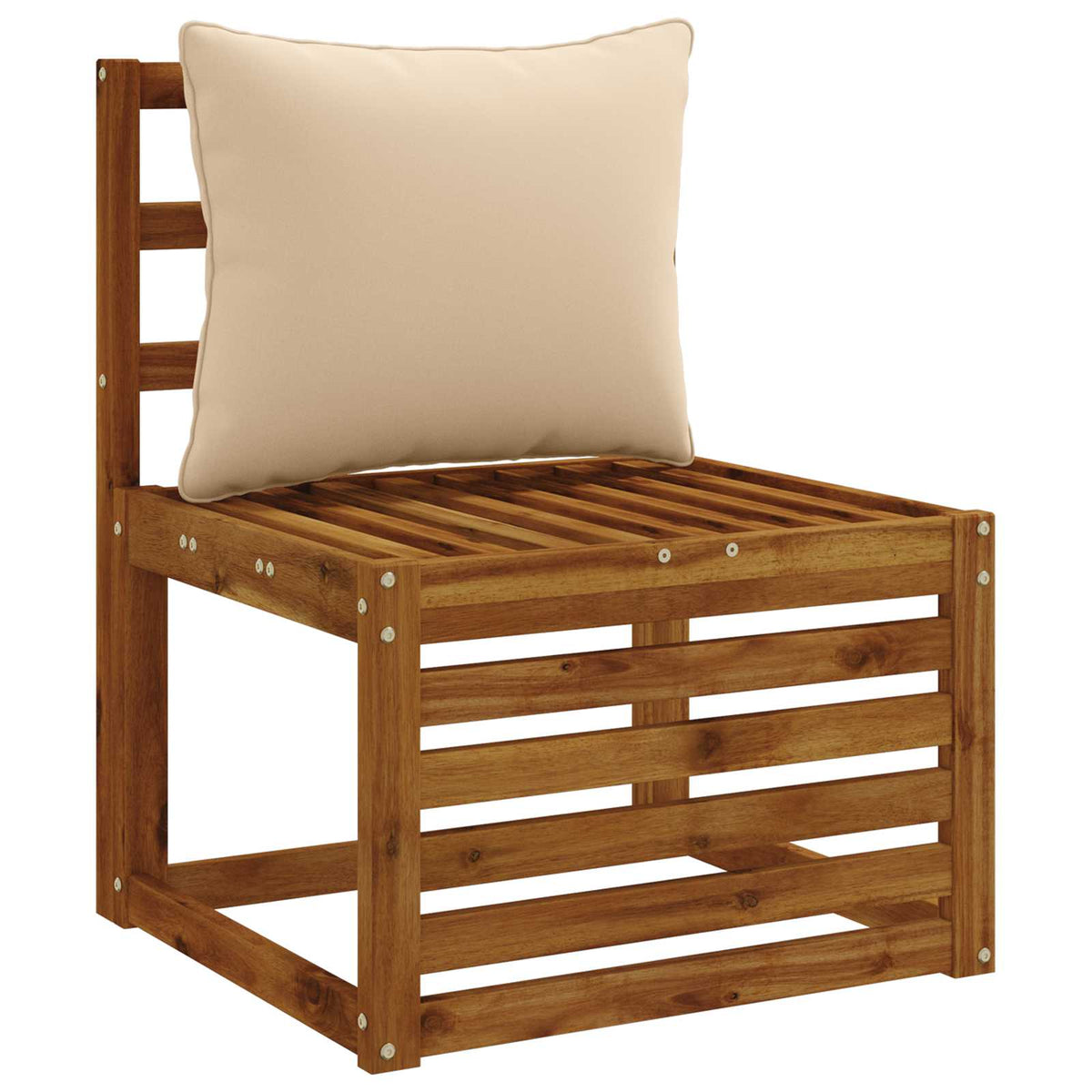 Back Cushion PUTTEN 100% Polyester Cream 60 x 40 x 15 cm