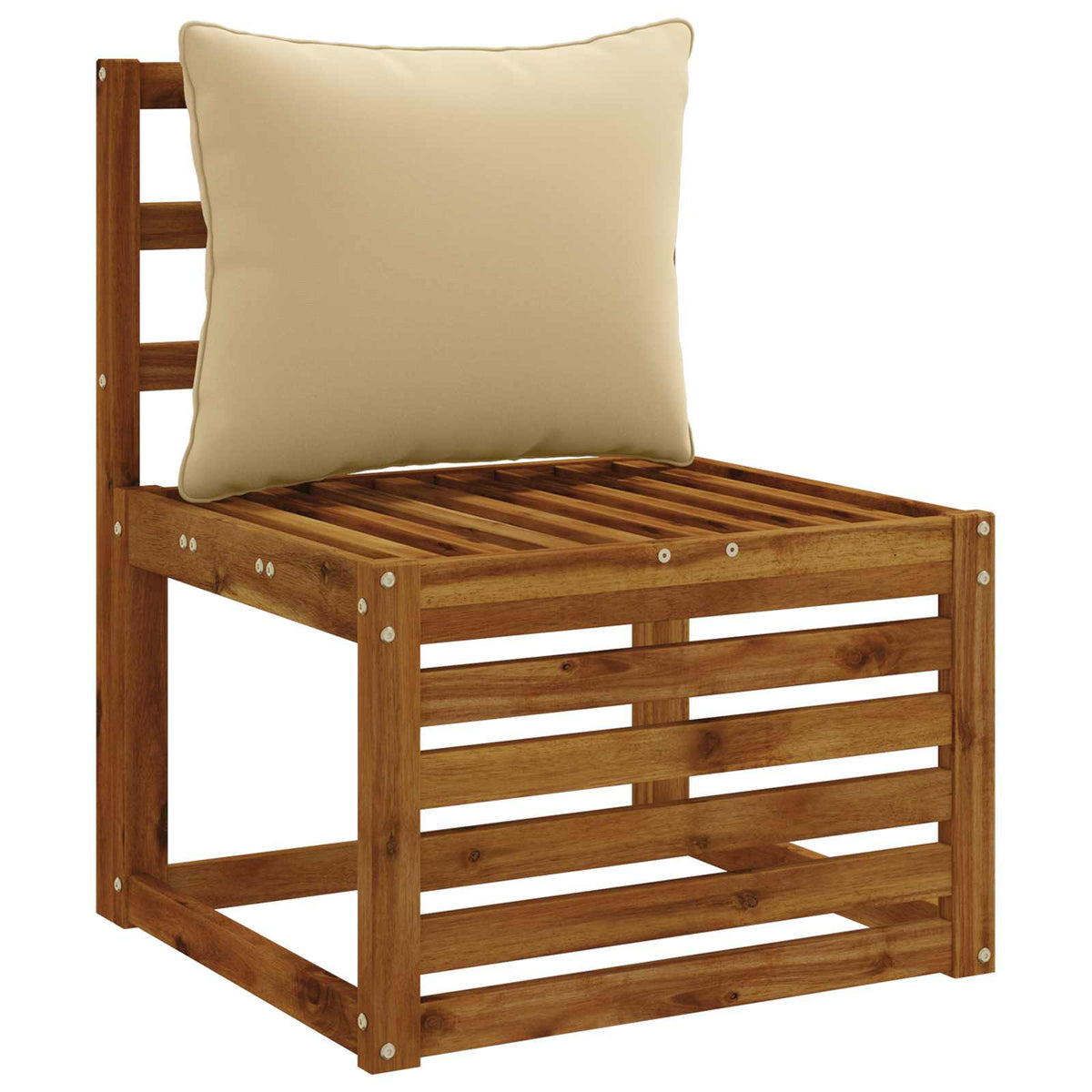 Back Cushion PUTTEN 100% Polyester Beige 60 x 40 x 15 cm