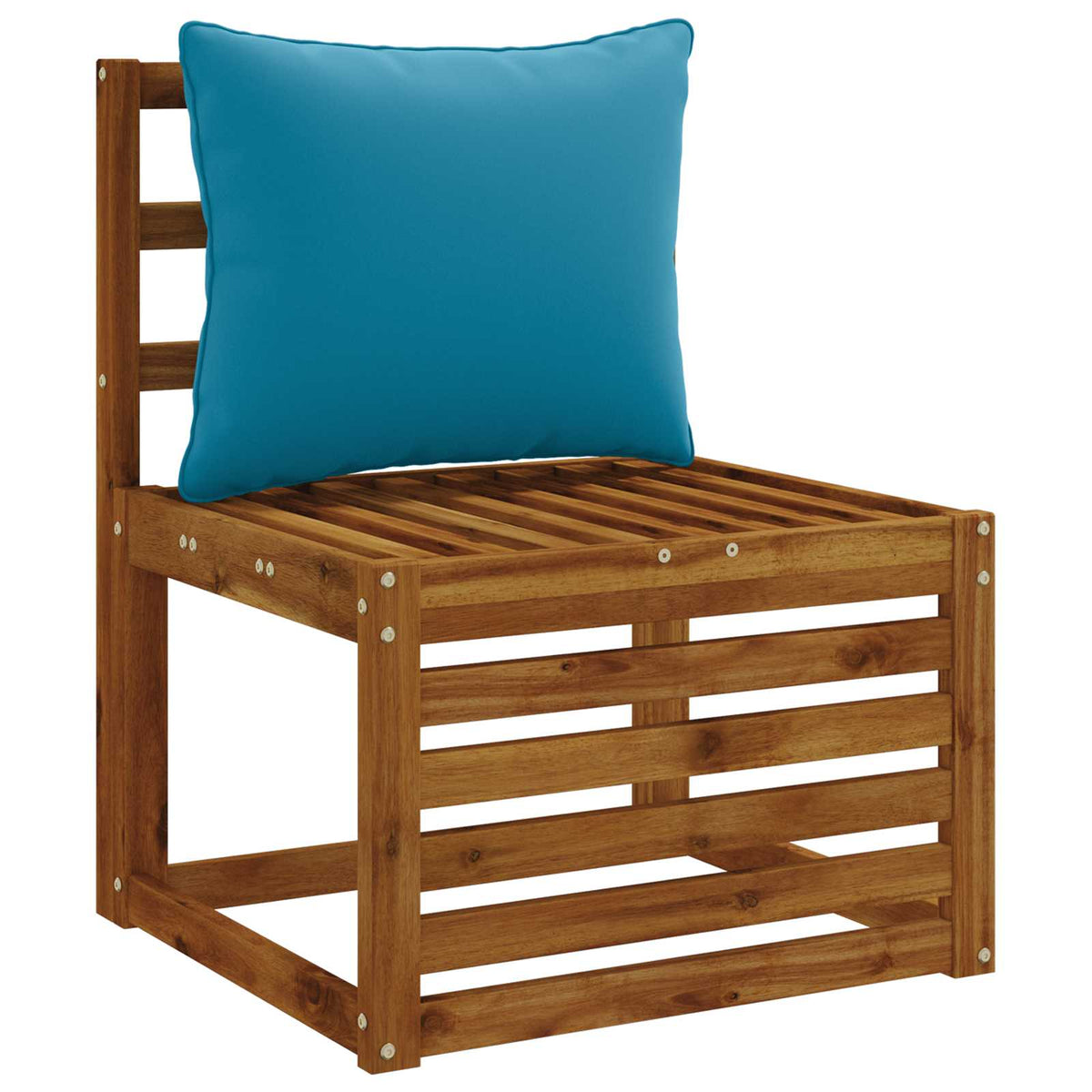 Back Cushion PUTTEN 100% Polyester Light Blue 60 x 40 x 15 cm