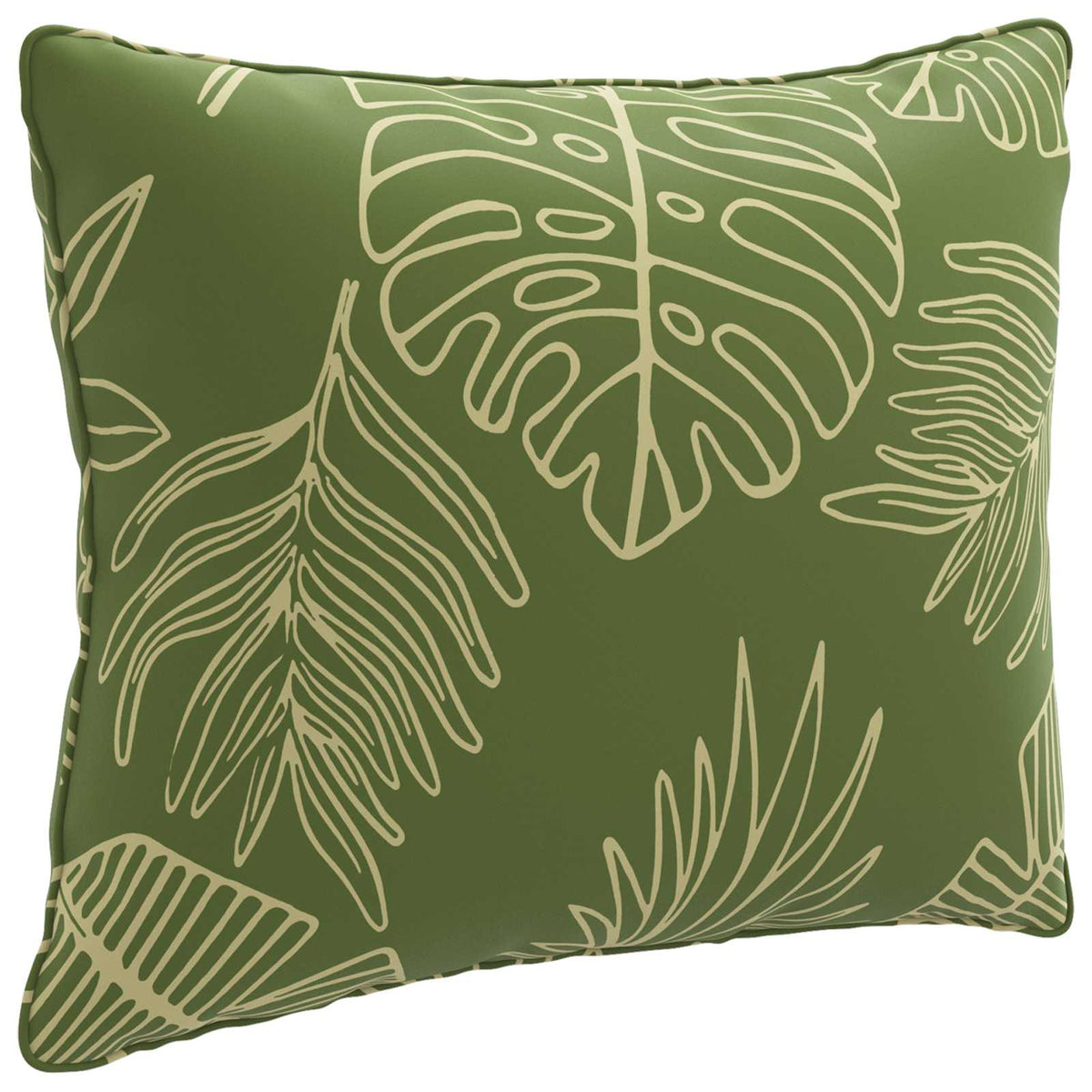 Back Cushion PUTTEN 100% Polyester Leaf Design 60 x 40 x 15 cm