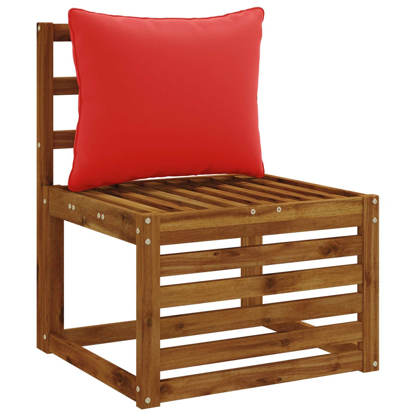 1-Piece Back Cushion PUTTEN 100% Polyester Red 60 x 40 x 15 cm