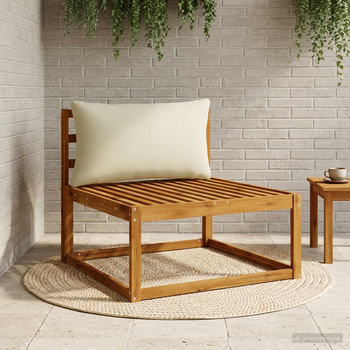 Back Cushion PUTTEN 100% Polyester Light Green 70 x 40 x 15 cm