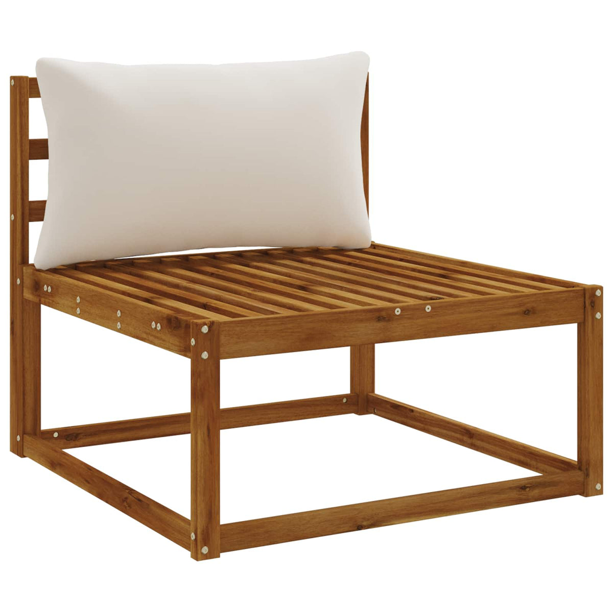 Back Cushion PUTTEN 100% Polyester White 70 x 40 x 15 cm