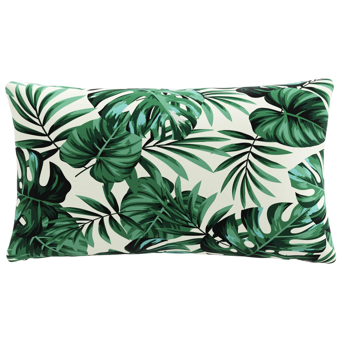 Back Cushion PUTTEN 100% Polyester Leaf Pattern 70 x 40 x 15 cm