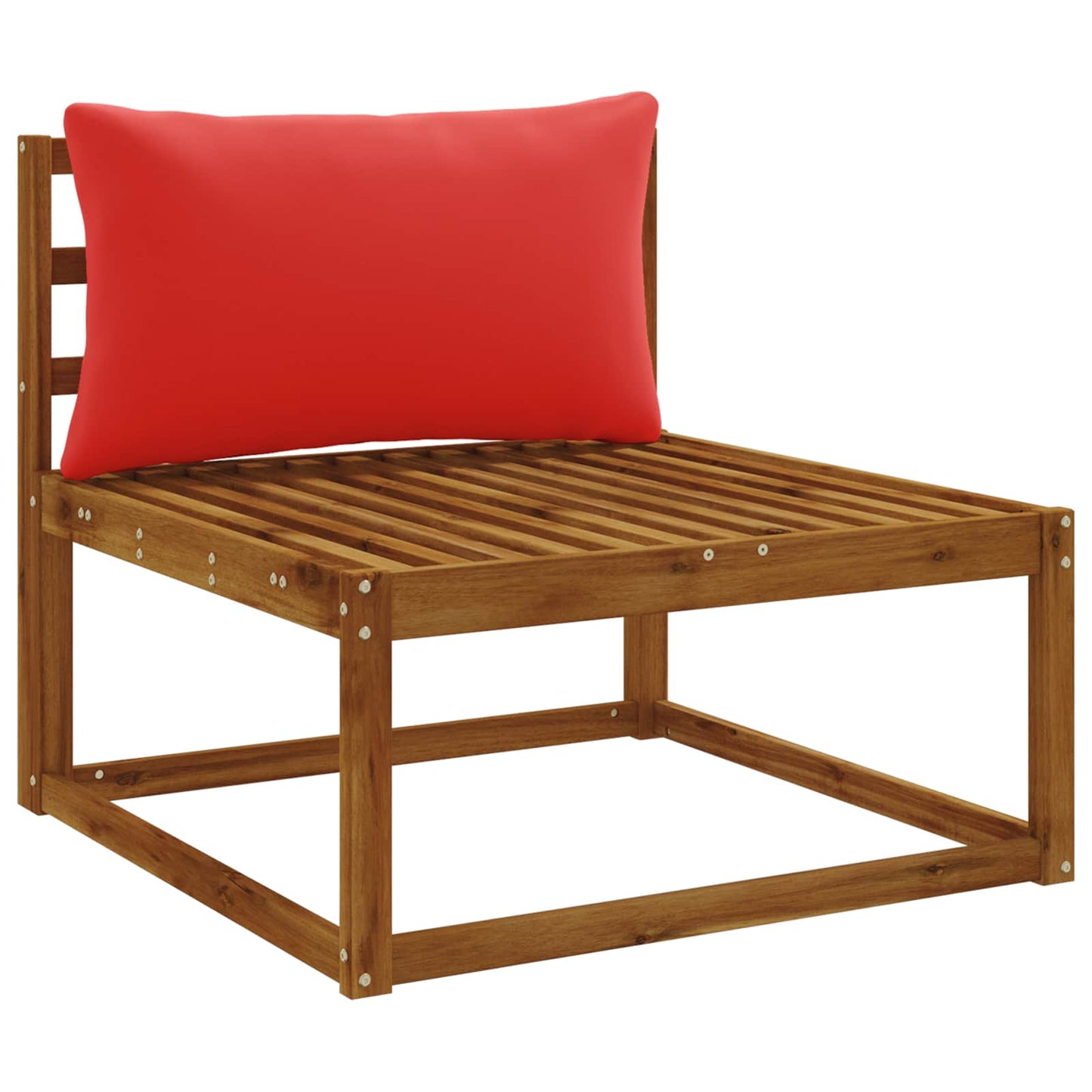 1-Piece Back Cushion PUTTEN 100% Polyester Red 70 x 40 x 15 cm