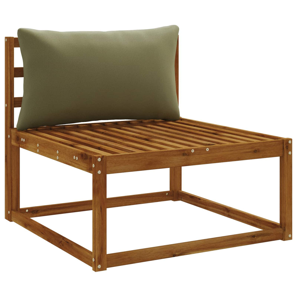 Back Cushion PUTTEN 100% Polyester Olive Green 80 x 40 x 15 cm