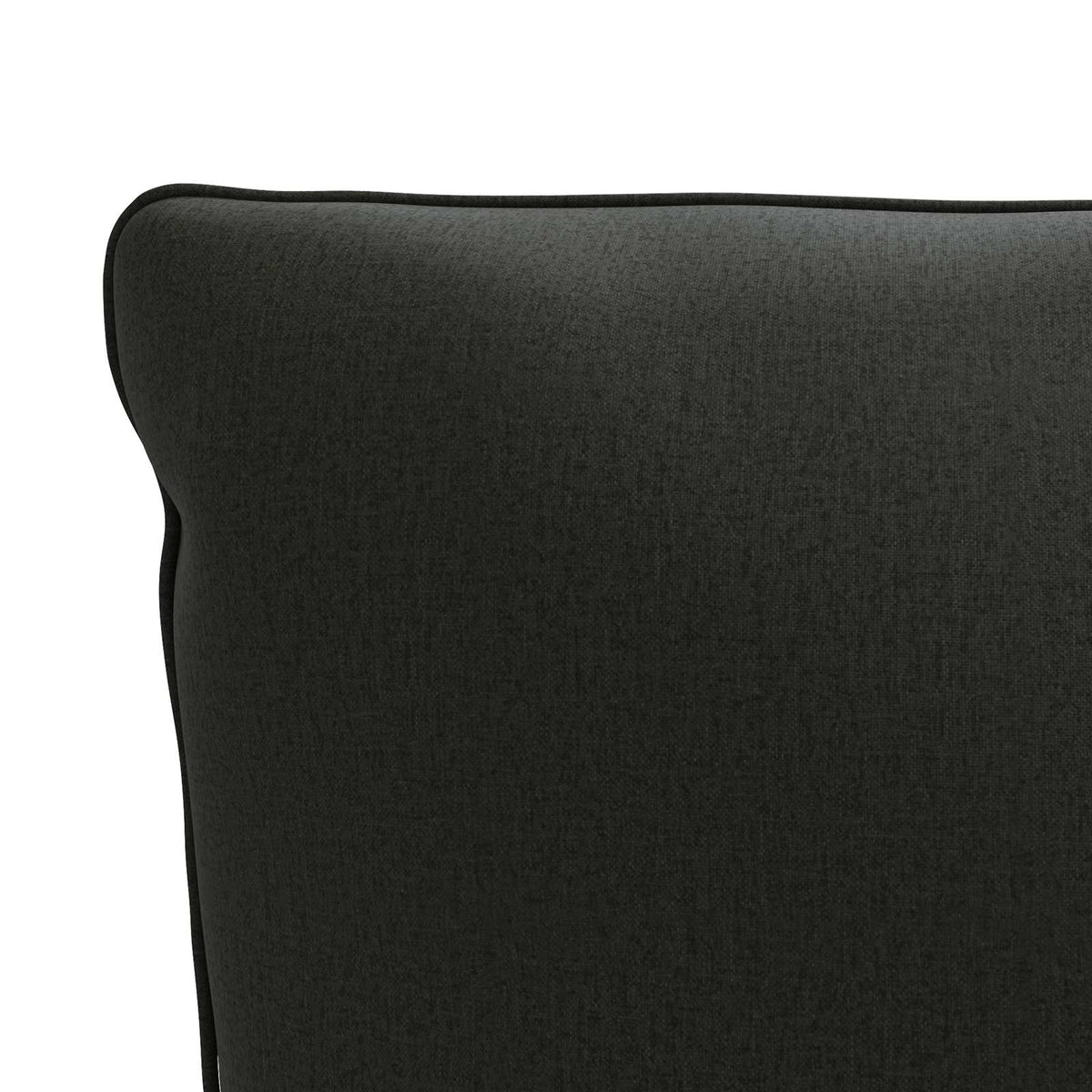 Back Cushion PUTTEN 100% Polyester Black 120 x 40 x 15 cm