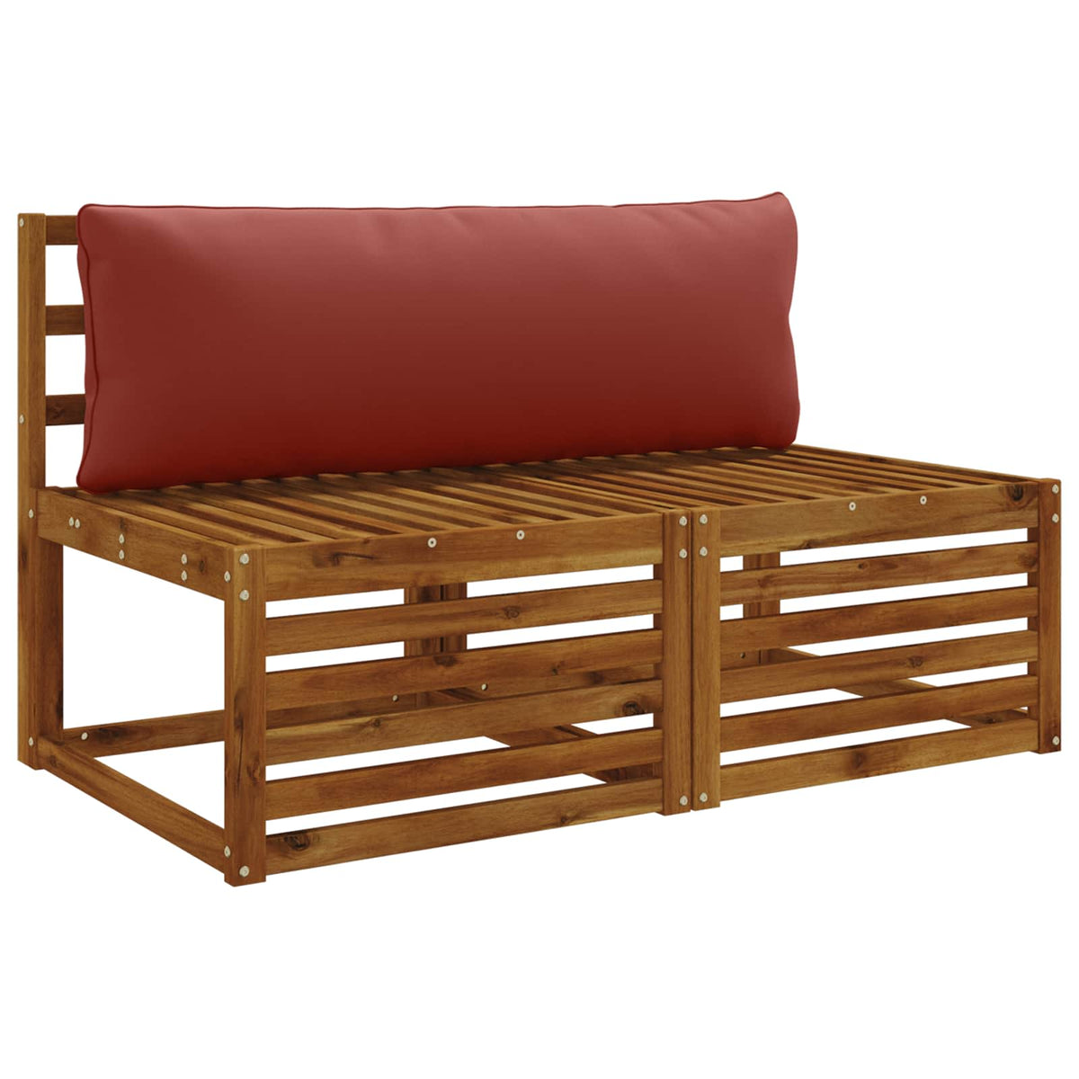 1-Piece Back Cushion PUTTEN 100% Polyester Red 120 x 40 x 15 cm