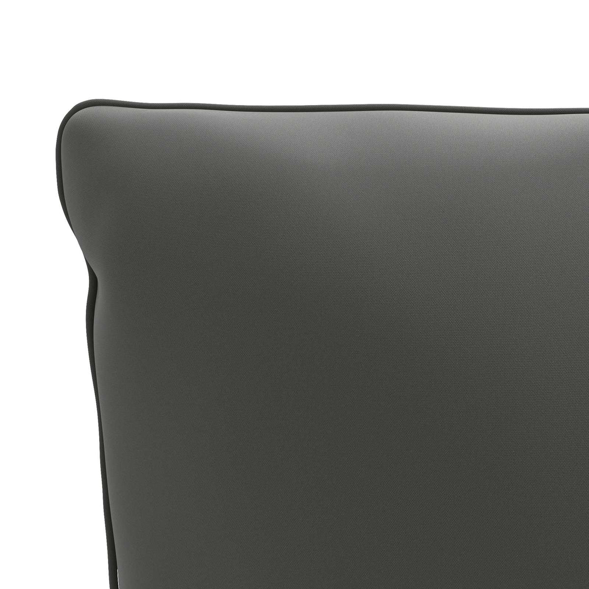 Back Cushion PUTTEN 100% Polyester Anthracite 120 x 40 x 15 cm