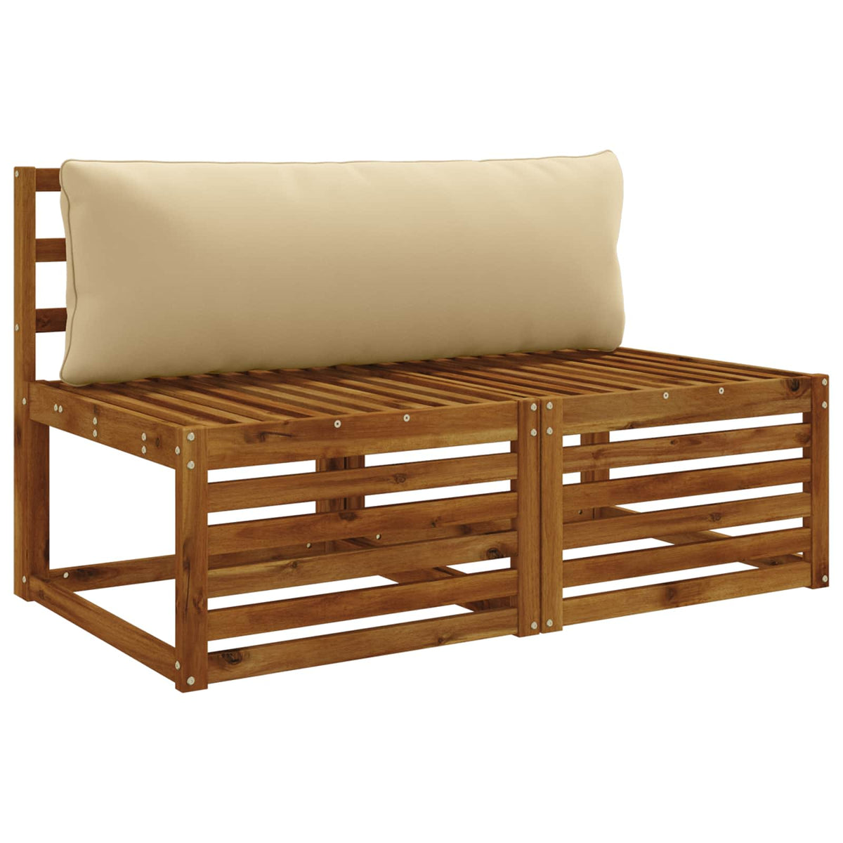 Back Cushion PUTTEN 100% Polyester Beige 120 x 40 x 15 cm