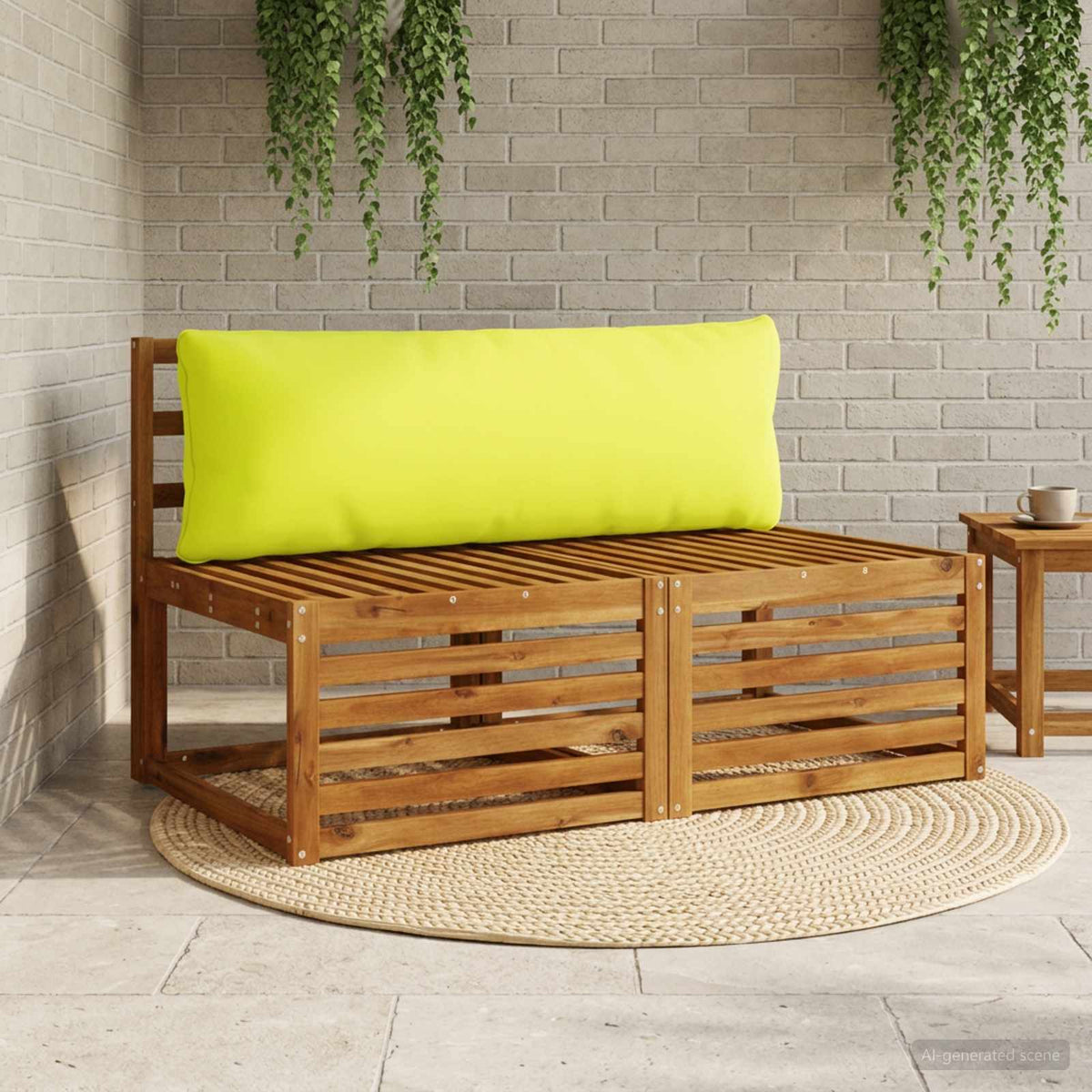 Back Cushion PUTTEN 100% Polyester Bright Green