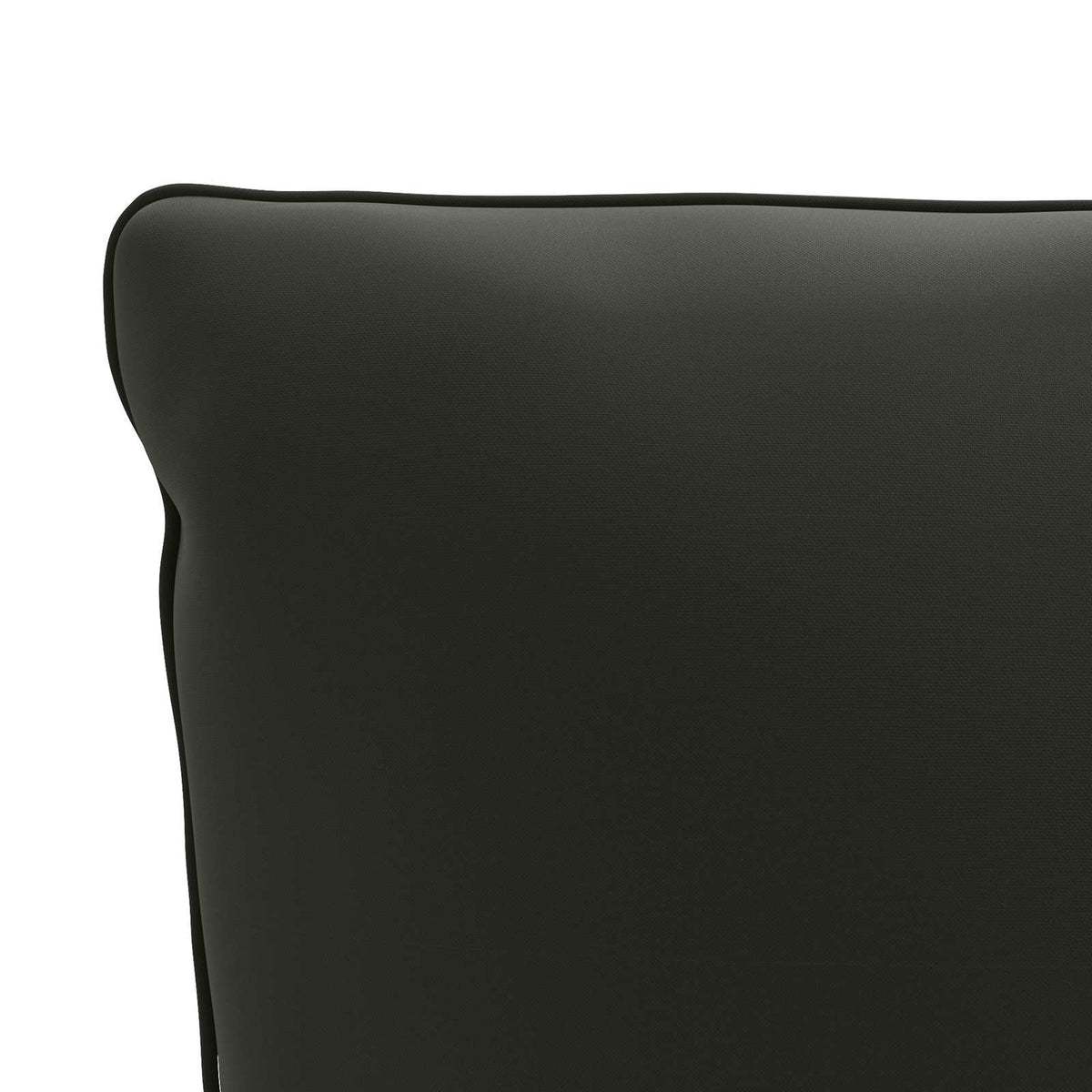 Back Cushion PUTTEN 100% Polyester Black 120 x 40 x 15 cm