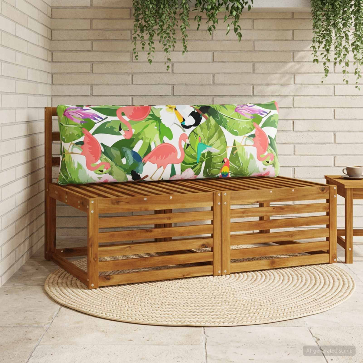 1-Piece Back Cushion PUTTEN 100% Polyester Multicolour