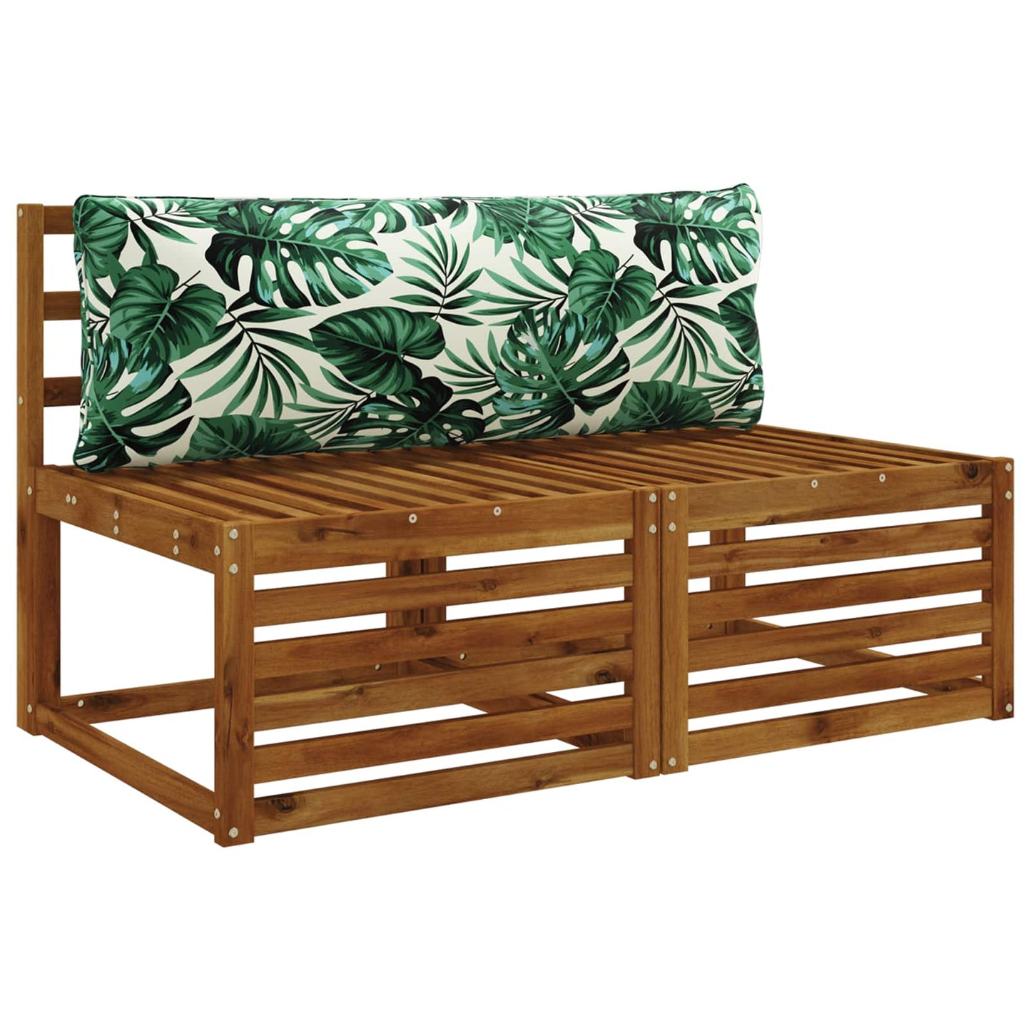 1-Piece Back Cushion PUTTEN 100% Polyester Leaf Pattern