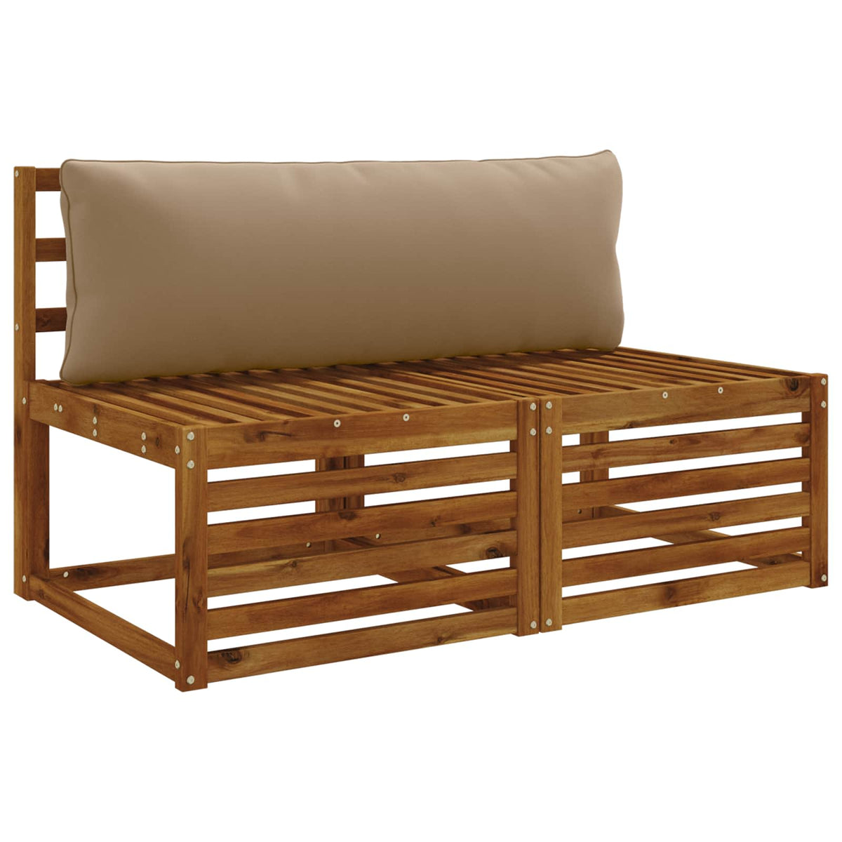 Back Cushion PUTTEN 100% Polyester Taupe 120 x 40 x 15 cm
