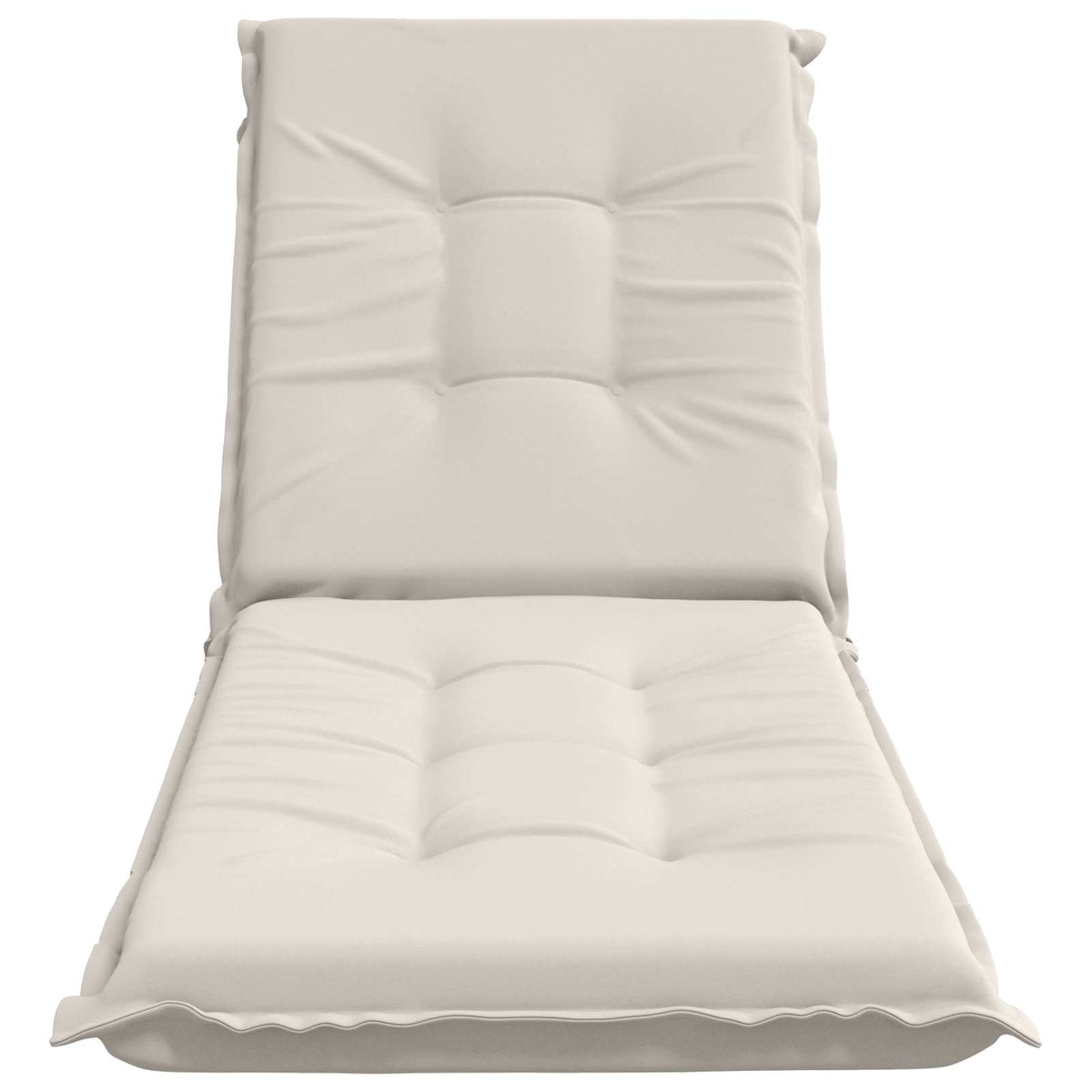 Sunlounger Cushion GEMERT 100% Polyester White 190 x 50 x 9 cm