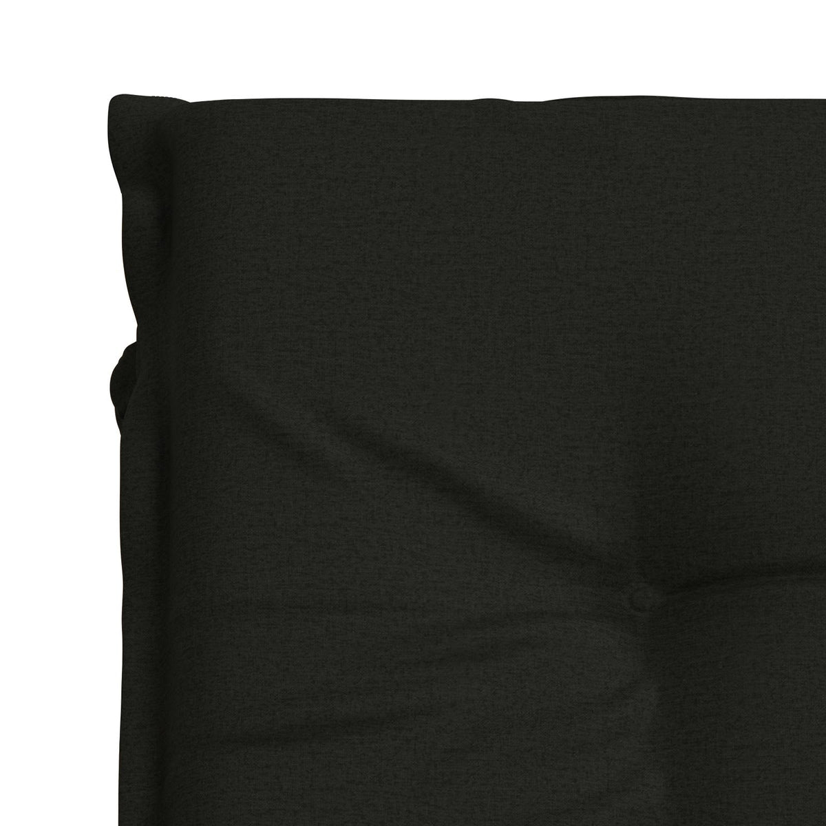 Sunlounger Cushion GEMERT 100% Polyester Black 190 x 50 x 9 cm