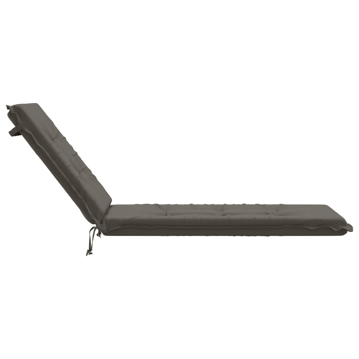 Sunlounger Cushion GEMERT 100% Polyester Grey 190 x 50 x 9 cm