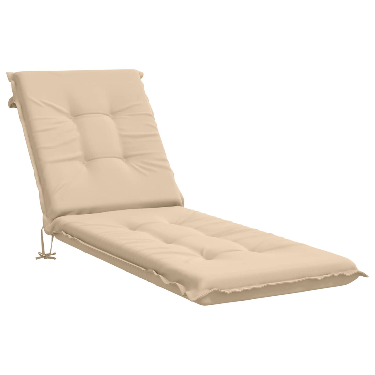 Sunlounger Cushion GEMERT 100% Polyester Cream 190 x 50 x 9 cm