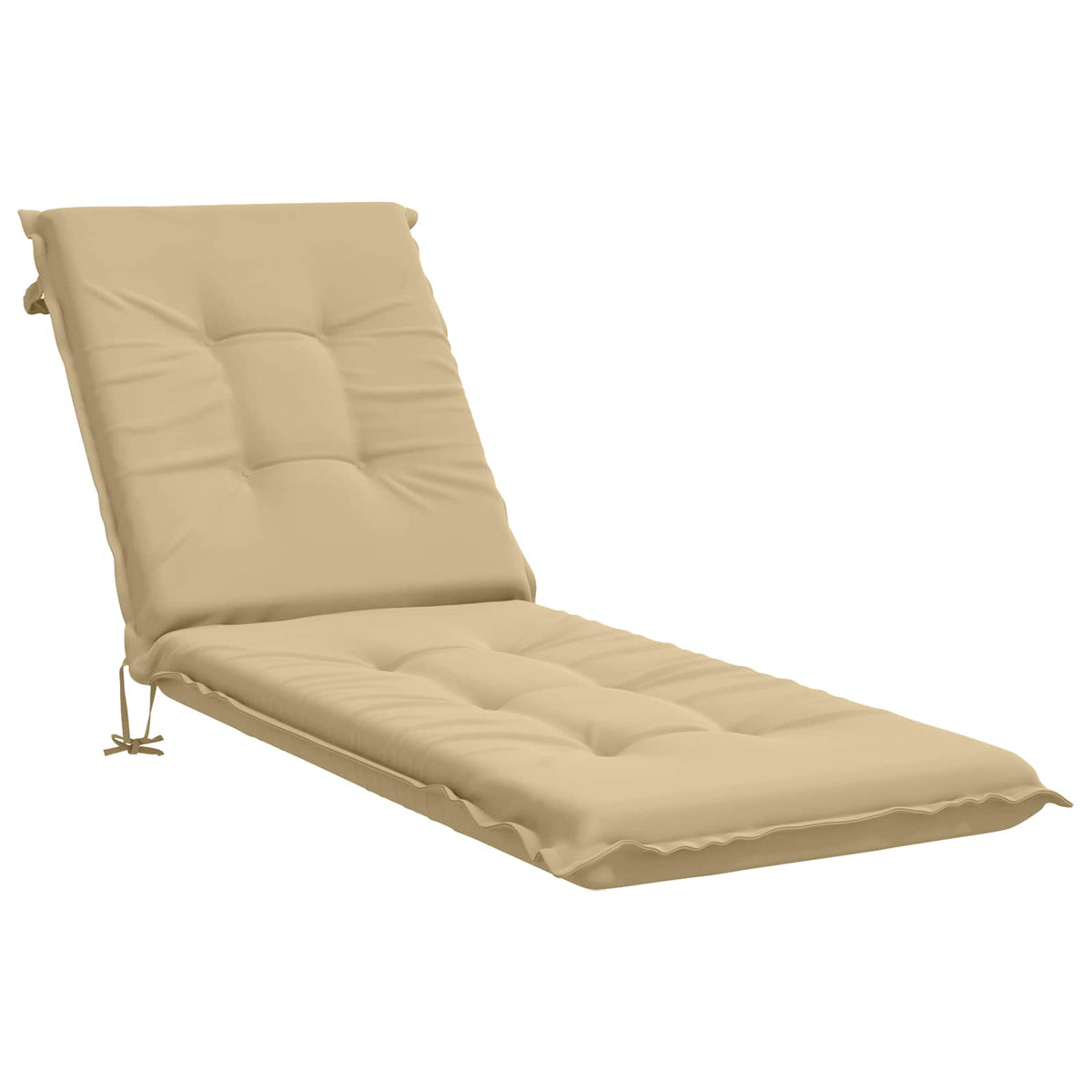Sunlounger Cushion GEMERT 100% Polyester Beige 190 x 50 x 9 cm