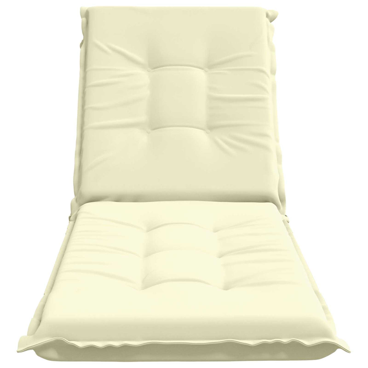 Sunlounger Cushion GEMERT 100% Polyester Cream 190 x 50 x 9 cm