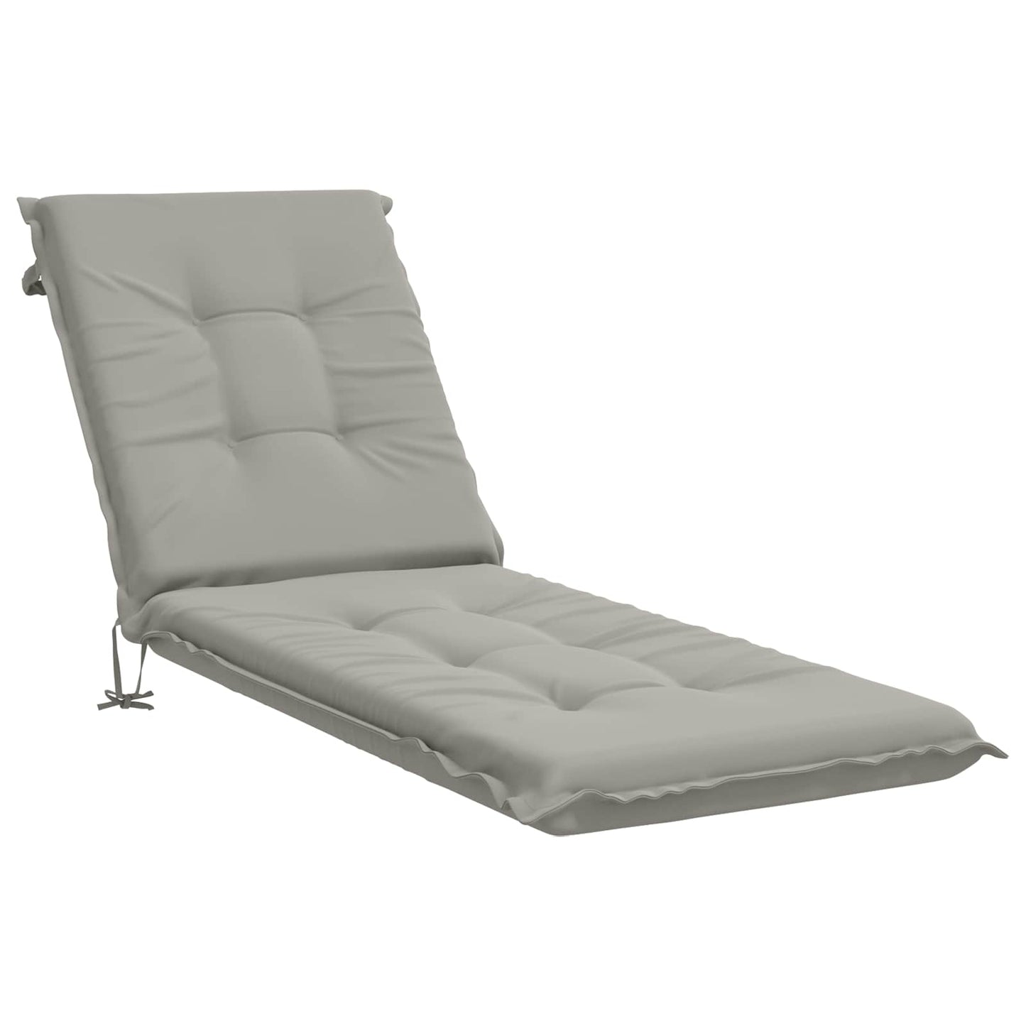 Sunlounger Cushion GEMERT 100% Polyester Grey 190 x 50 x 9 cm