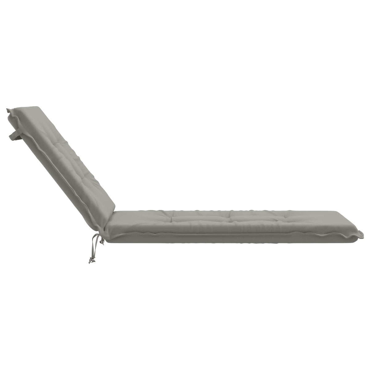 Sunlounger Cushion GEMERT 100% Polyester Grey 190 x 50 x 9 cm