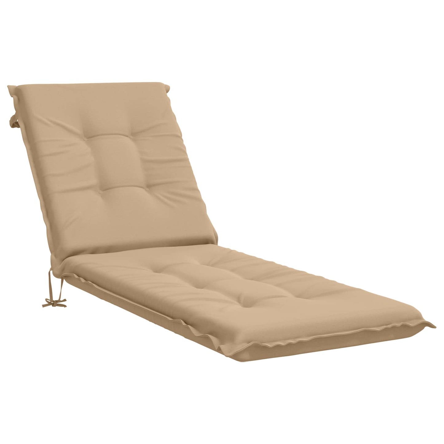 Sunlounger Cushion GEMERT 100% Polyester Sand 190 x 60 x 9 cm