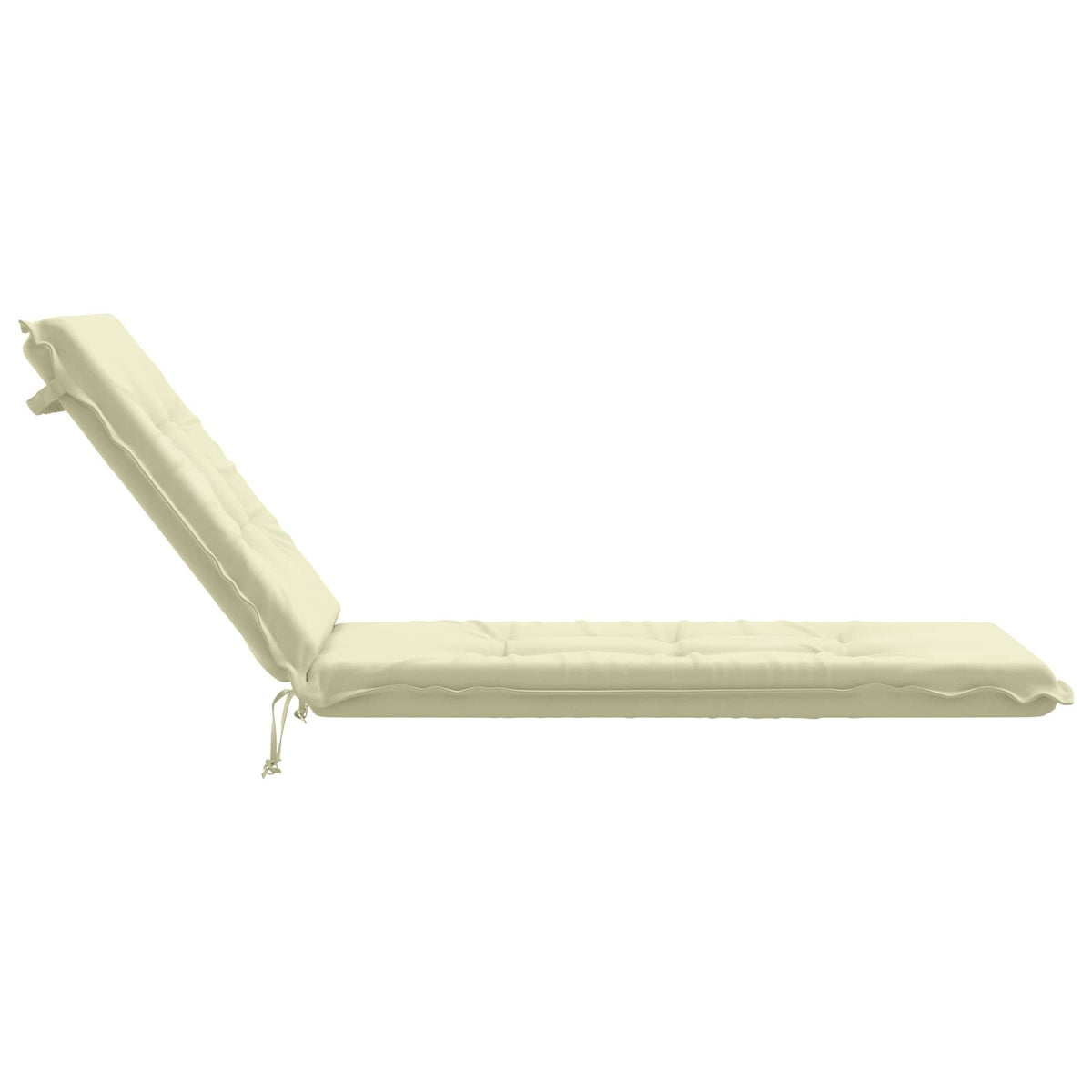 Sunlounger Cushion GEMERT 100% Polyester Cream 190 x 60 x 9 cm
