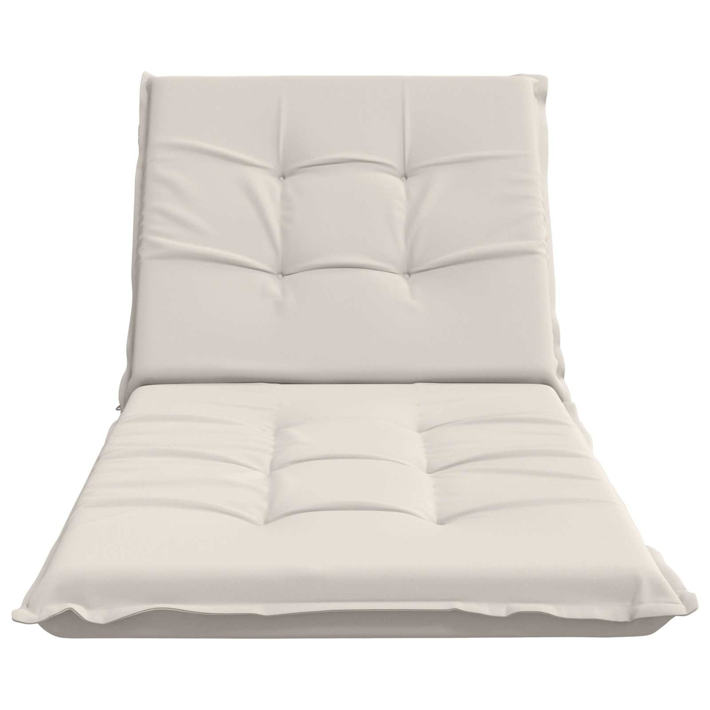 Sunlounger Cushion GEMERT 100% Polyester White 190 x 70 x 9 cm