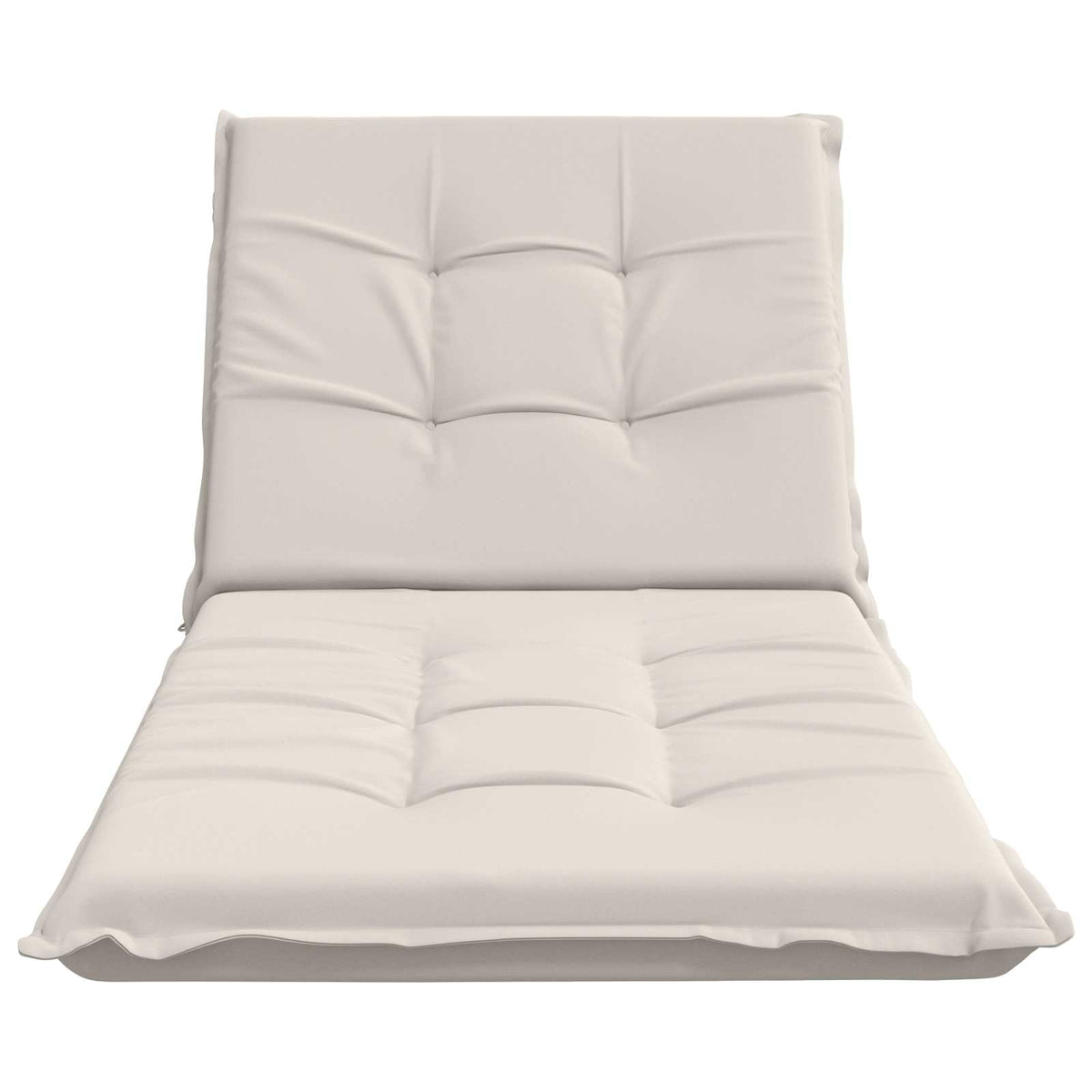 Sunlounger Cushion GEMERT 100% Polyester White 190 x 70 x 9 cm
