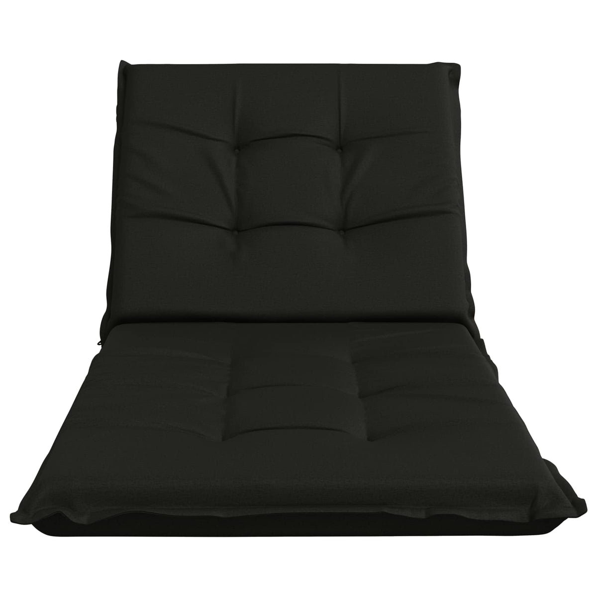 Sunlounger Cushion GEMERT 100% Polyester Black 190 x 70 x 9 cm