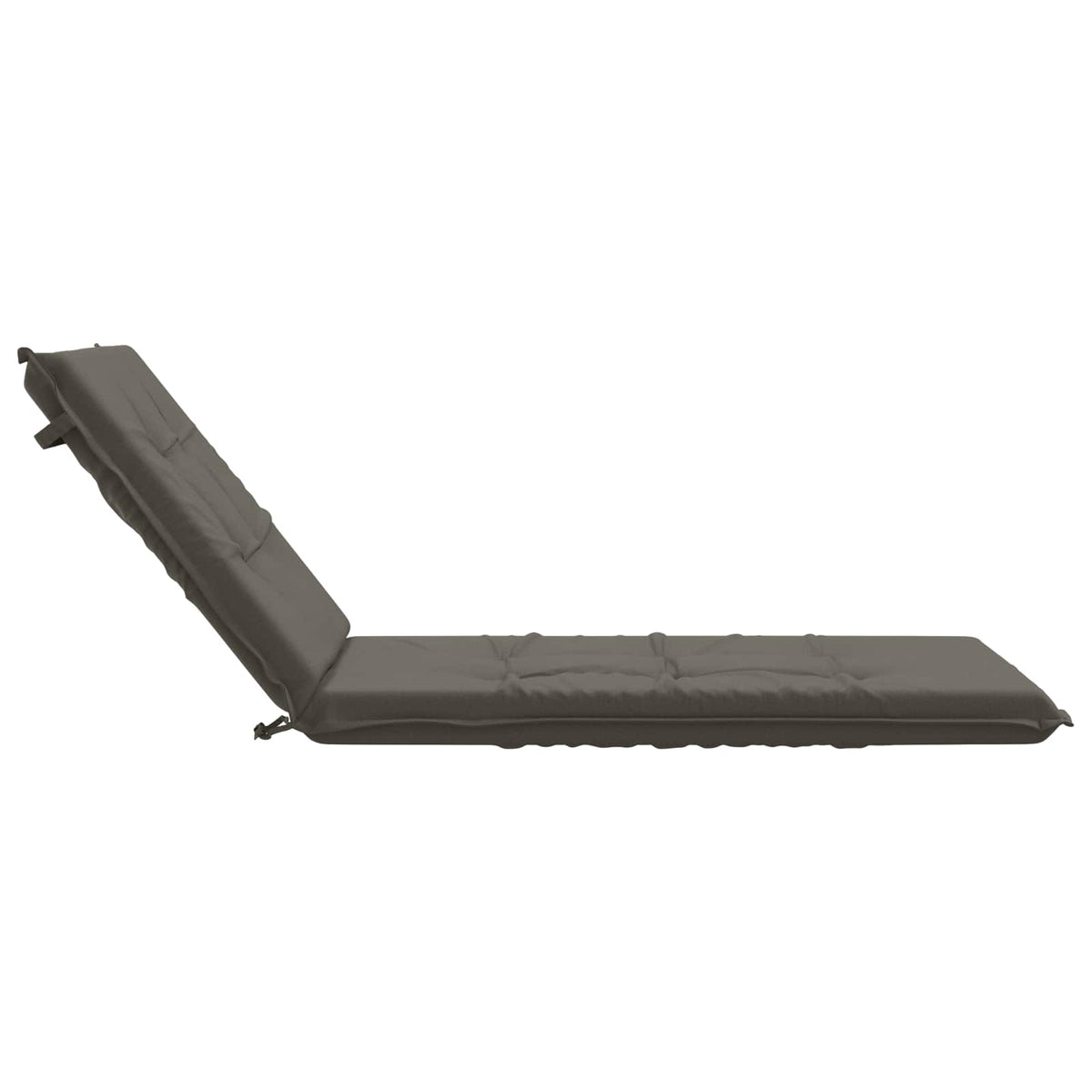 Sunlounger Cushion GEMERT 100% Polyester Grey 190 x 70 x 9 cm