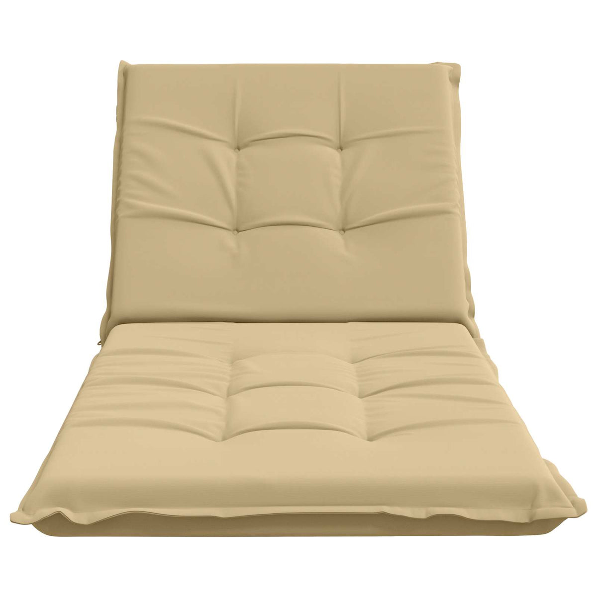 Sunlounger Cushion GEMERT 100% Polyester Beige 190 x 70 x 9 cm