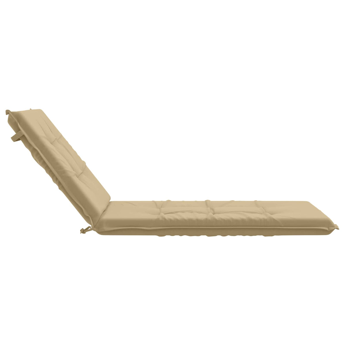 Sunlounger Cushion GEMERT 100% Polyester Beige 190 x 70 x 9 cm