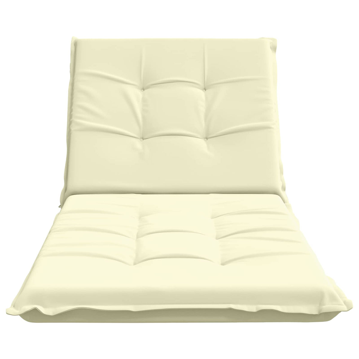 Sunlounger Cushion GEMERT 100% Polyester Cream 190 x 70 x 9 cm