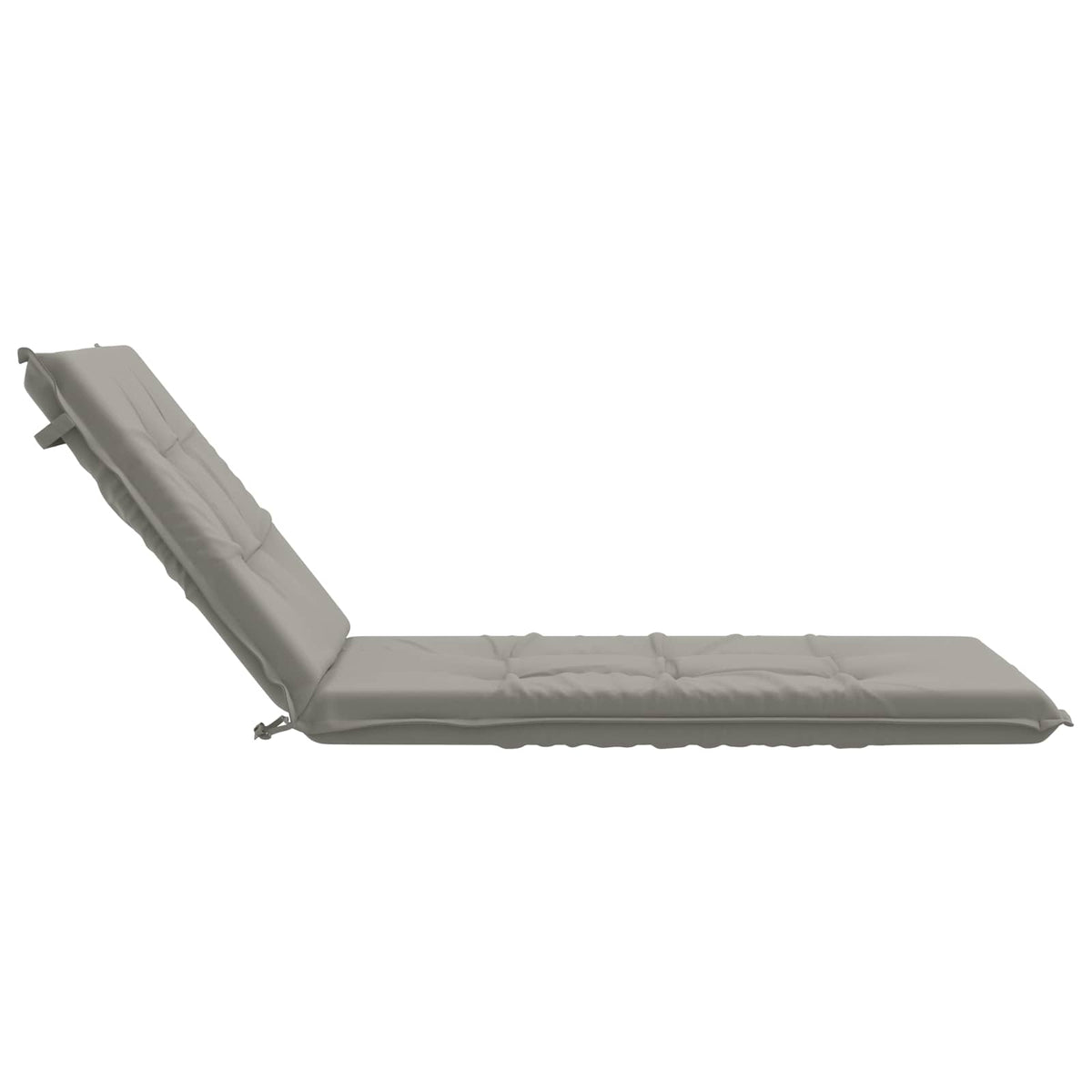 Sunlounger Cushion GEMERT 100% Polyester Grey 190 x 70 x 9 cm