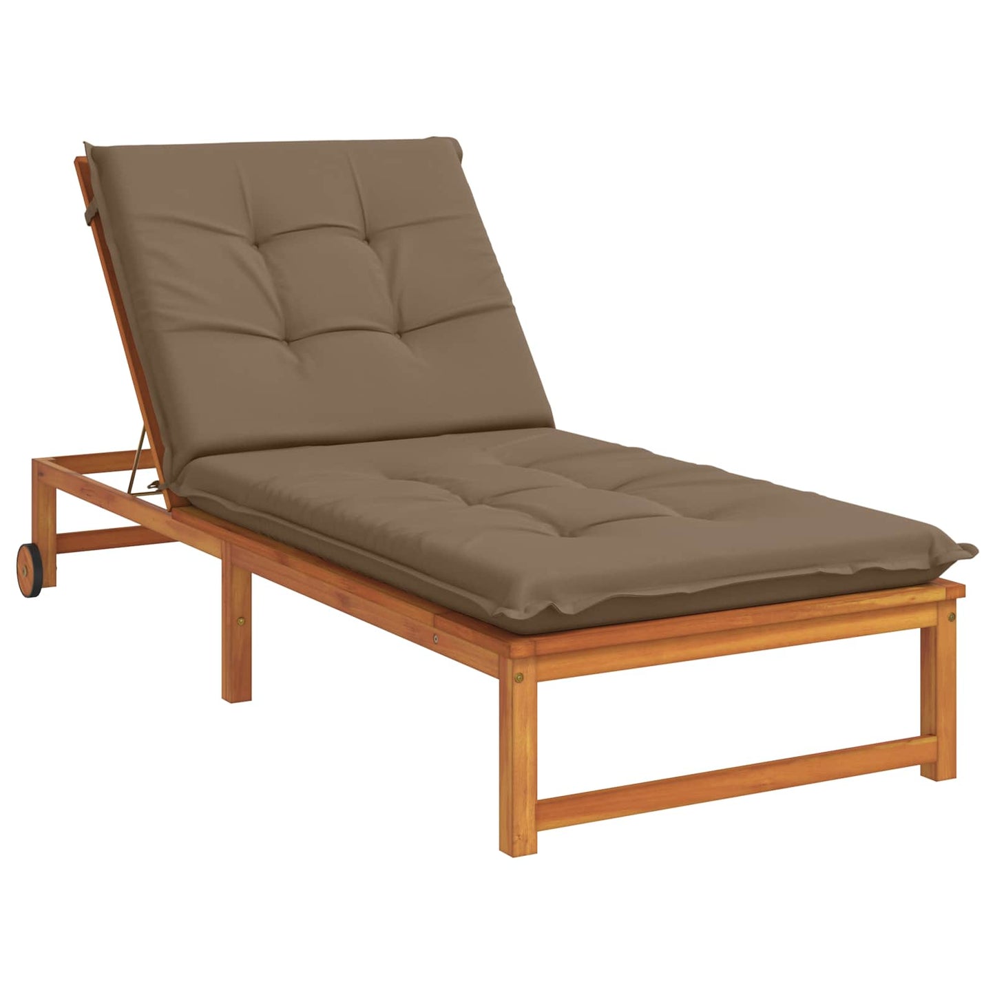 Sunlounger Cushion GEMERT 100% Polyester Taupe 190 x 80 x 9 cm