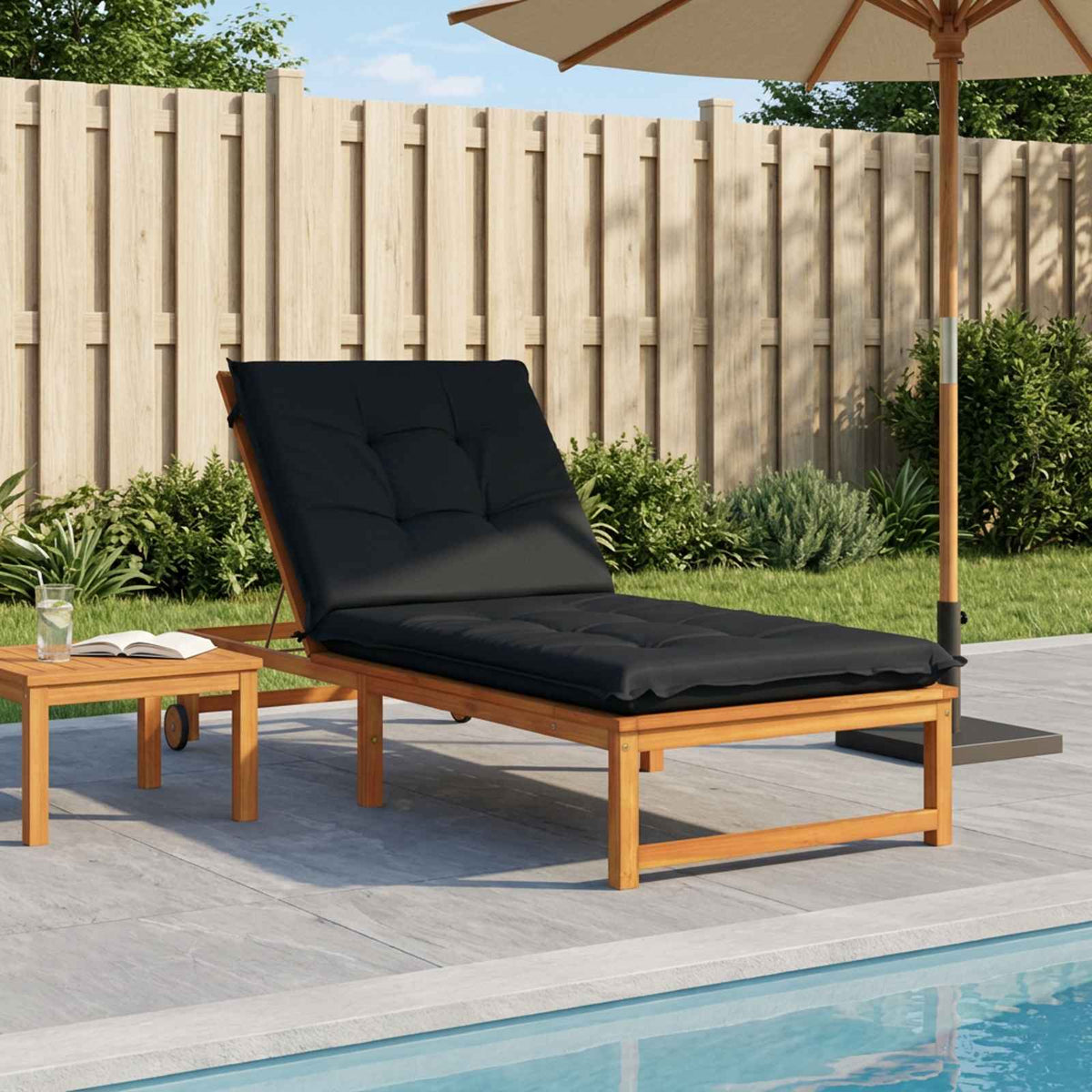 Sunlounger Cushion GEMERT 100% Polyester Dark Blue