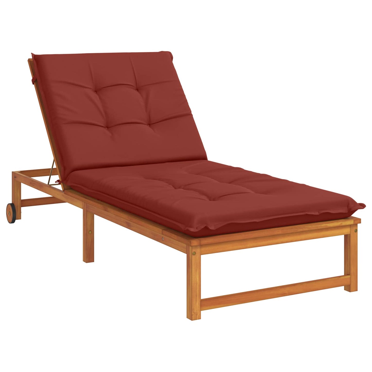 Sunlounger Cushion GEMERT 100% Polyester Red 190 x 80 x 9 cm