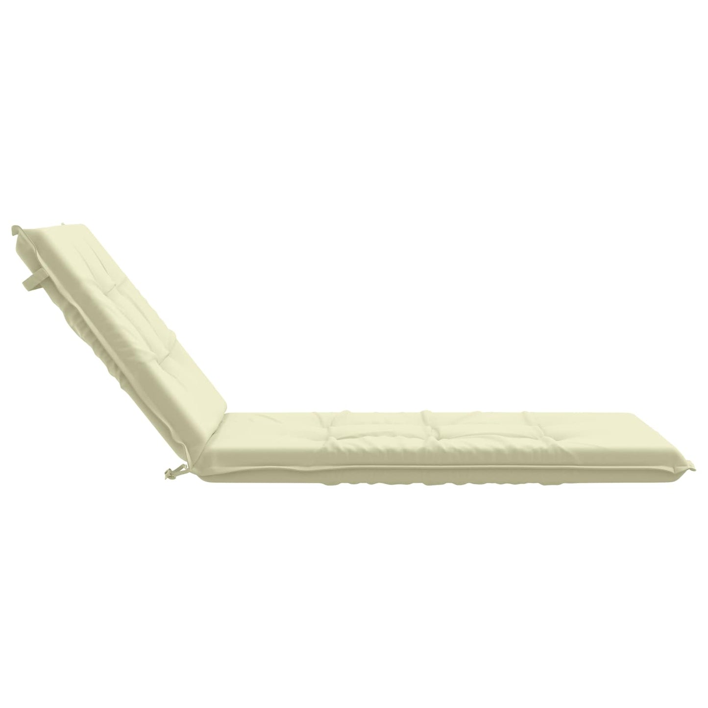 Sunlounger Cushion GEMERT 100% Polyester Cream 190 x 80 x 9 cm